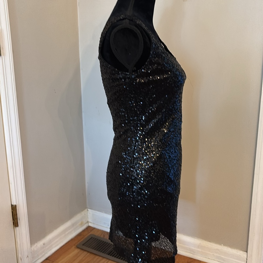Rue 21 Black Sequin Sleeveless Dress Size M - Picture 2 of 11